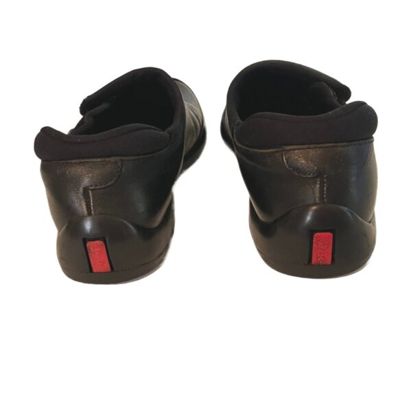 Vibram Exclusive for Prada Rare Sport Black Leather Slip on Shoes Size 7 1/2 main image 15